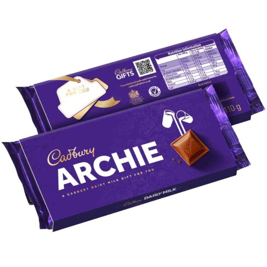 Cadbury Archie Dairy Milk Chocolate Bar with Sleeve 110g