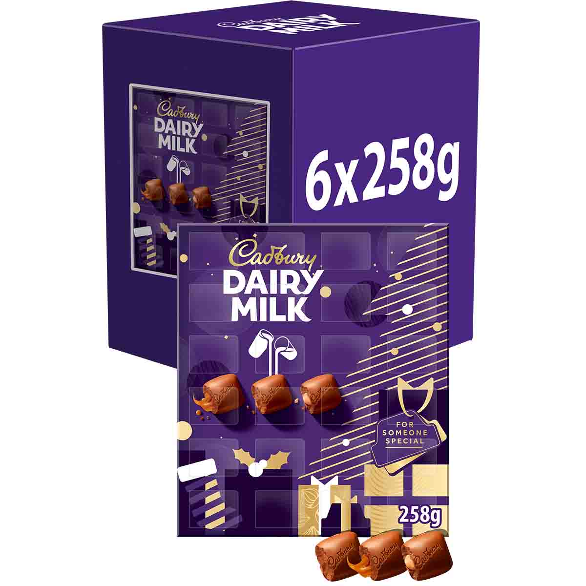 Cadbury Dairy Milk Chocolate Chunk Advent Calendar 258g (Box of 6)