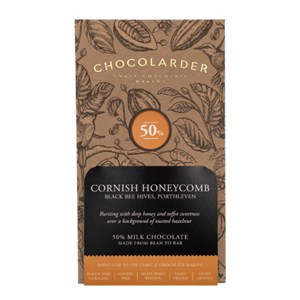 Chocolarder, Cornish Honeycomb 50% Milk Chocolate Bar