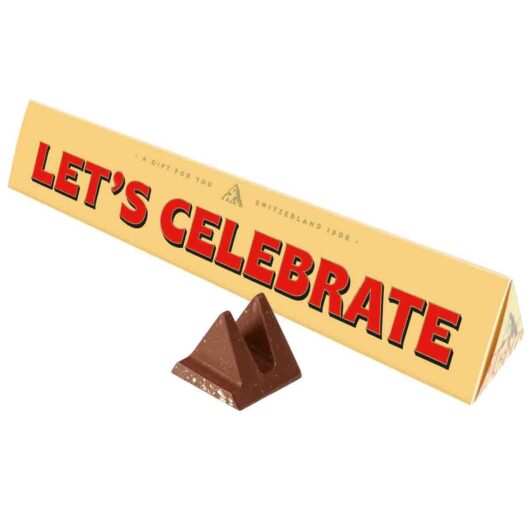 Toblerone Lets Celebrate Chocolate Bar with Sleeve