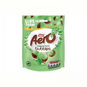 Aero Bubbles Peppermint Milk Chocolate Sharing Bag Single 80g Bag -