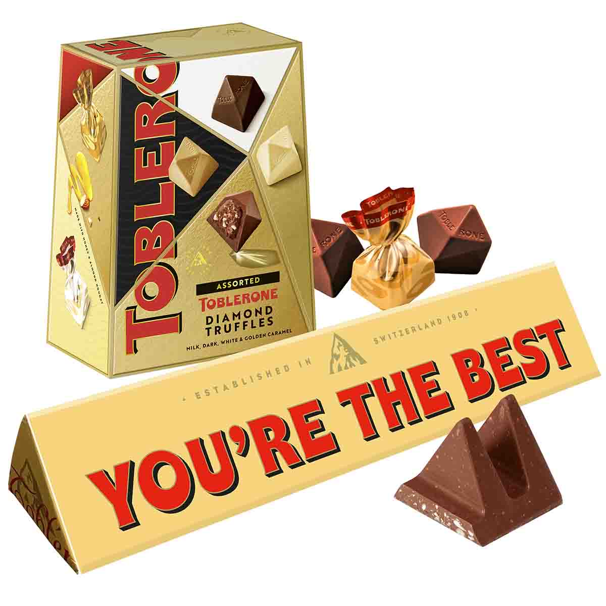 You're The Best Toblerone Bar & Truffles Chocolate Bundle