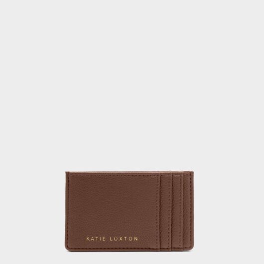 Katie Loxton Faux Leather Cardholder Chocolate