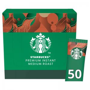 STARBUCKS Medium Roast Instant Coffee Sachets 2.3g Pack 50 - 12604428