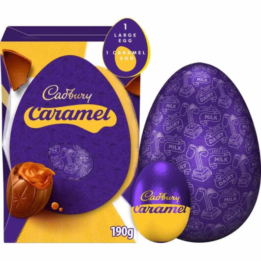 Cadbury Caramel Milk Chocolate Easter Egg 190g