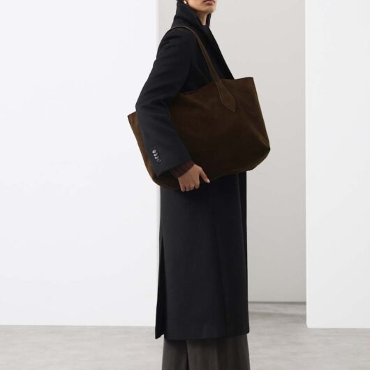 Autograph Leather Tote Bag Chocolate