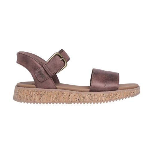 Skechers BOBS Sun Vibe Be Corky Flatform Sandals Chocolate