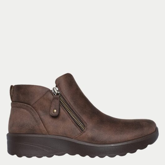 Skechers Lovely Vibe Ankle Boots Chocolate