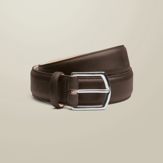 Charles Tyrwhitt Leather Belt Chocolate